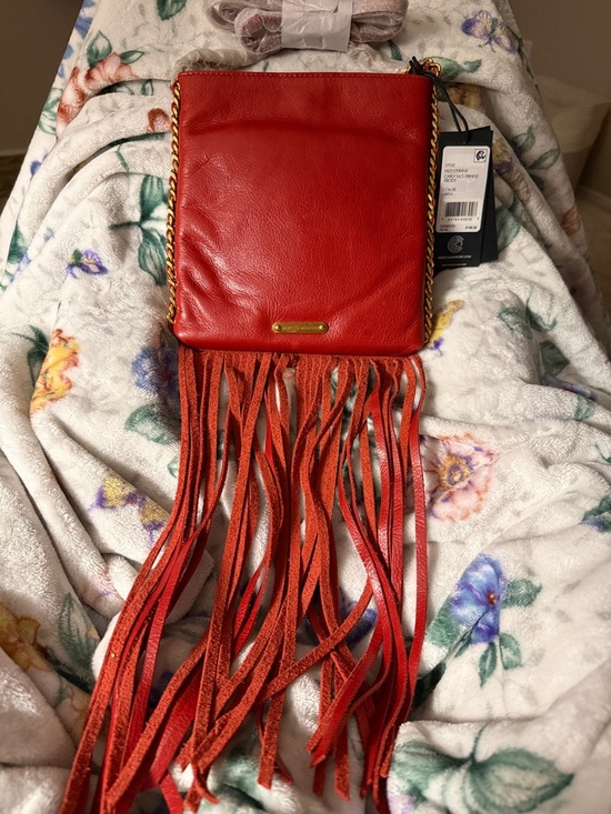 Rebecca Minkoff Handbags - Rebecca Minkoff NWT Fringe Leather Crossbody Bag in Red